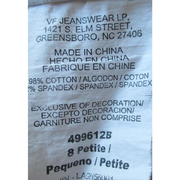 Lee Petite Women's Just Below The Waist Beige Zip Front Capri Pants Size 8P - Picture 8 of 9